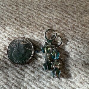 stacked star earrings